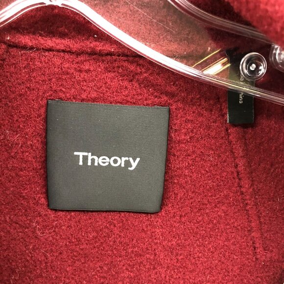 Theory Shawl Collar Clairene Jacket in Double-Face Wool-Cashmere Womens P S - Picture 8 of 12